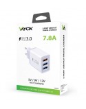 Ładowarka sieciowa Quick Charge 3.0 + 2x USB 2.4A szara VA0001 Vayox