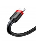Baseus kabel Cafule (typ-C | 1 m) czerwono czarny 3A