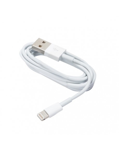 Kabel USB do iPhone 8-PIN biały woreczek 1m 1A