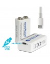 Akumulatorek everActive 6F22/9V Li-ion 550 mAh
