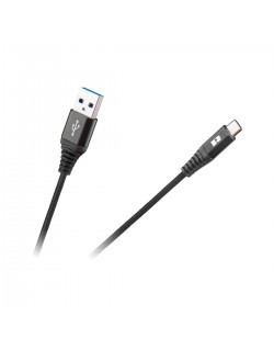 Kabel USB - USB typu C REBEL 200 cm czarny