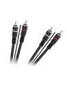 Kabel 2 x RCA - 2 x RCA z żyłą sterującą
