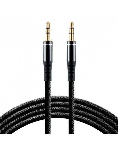 Kabel przewód silikonowy audio AUX wtyk - wtyk jack 3.5 mm stereo 150cm everActive CBS-1.5JB czarny