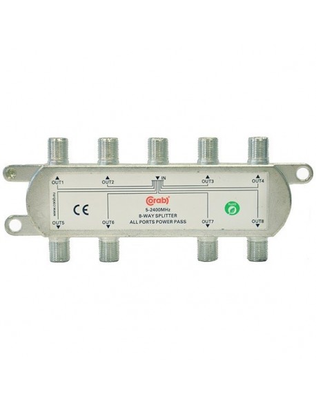 Rozgałęźnik sygnału splitter 5-2400Mhz 8 wyjść power pass CORAB