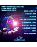 Certyfikowany Kabel HDMI 2.1 8K Spacetronik SH-SPR005 0,5m