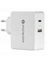 Ładowarka sieciowa everActive SC-600Q z gniazdem USB QC3.0 oraz USB-C PD 63W
