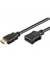 przedłużacz HDMI™ Goobay Gold Black 1m