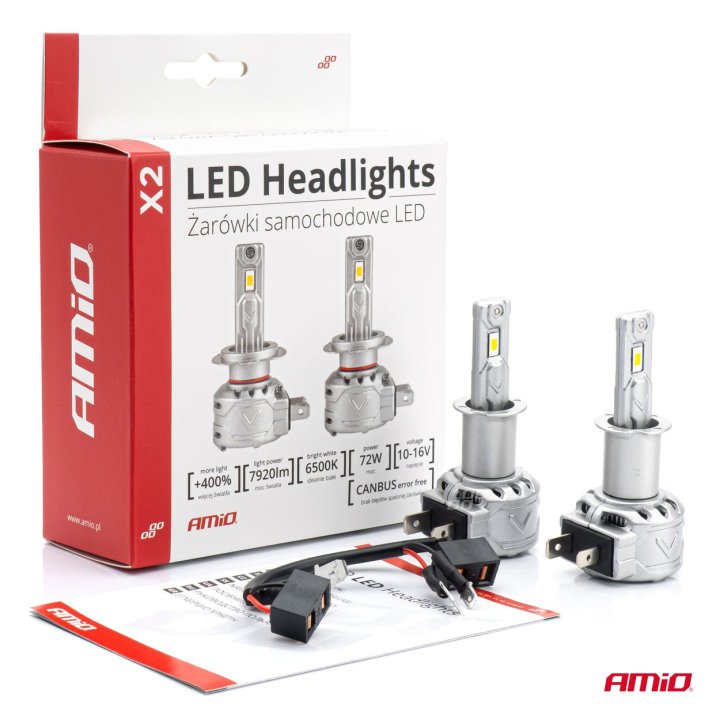 Żarówki samochodowe LED X2 Series AMiO H4