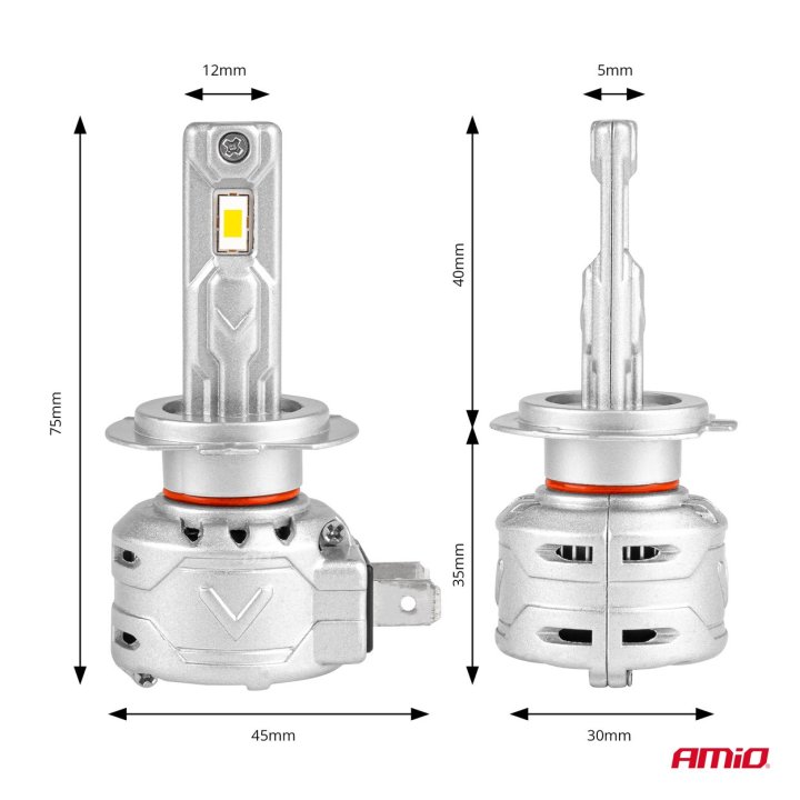 Żarówki samochodowe LED X2 Series AMiO H7