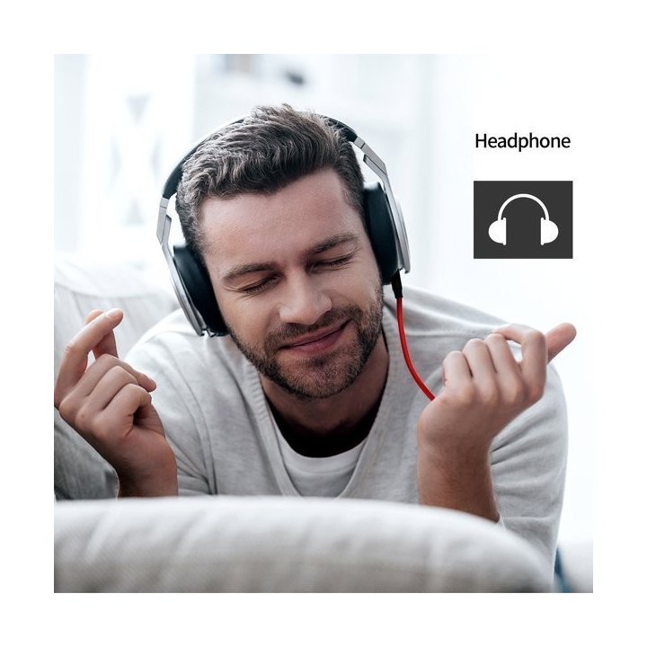 Kabel przewód audio AUX wtyk - wtyk jack 3.5 mm stereo Baseus CAM30-BS1 100cm