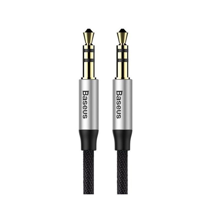 Kabel przewód audio AUX wtyk - wtyk jack 3.5 mm stereo Baseus CAM30-BS1 100cm