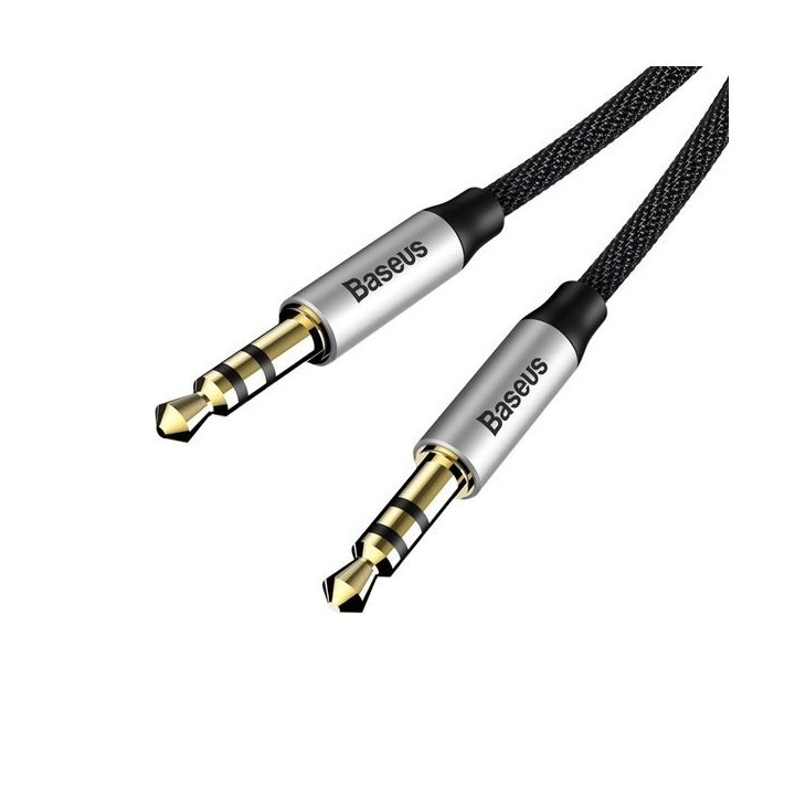 Kabel przewód audio AUX wtyk - wtyk jack 3.5 mm stereo Baseus CAM30-BS1 100cm