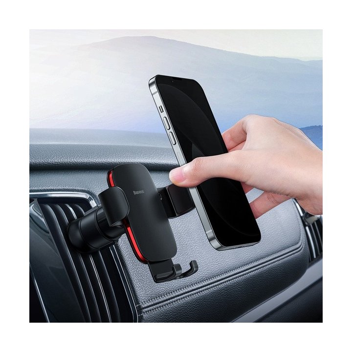 Baseus samochodowy uchwyt grawitacyjny na telefon do kratki Metal Age II SUJS000001