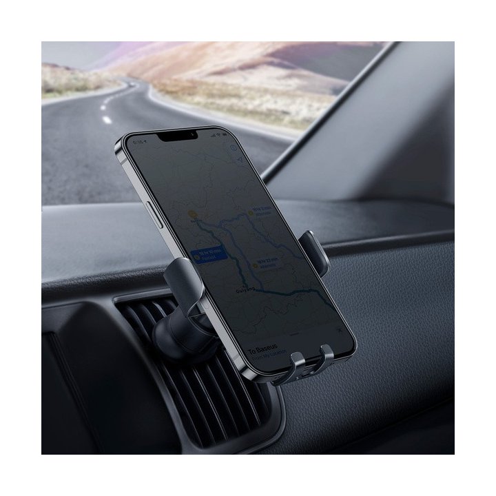 Baseus samochodowy uchwyt grawitacyjny na telefon do kratki Metal Age II SUJS000001