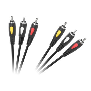 Kabel 3RCA-3RCA 1.8m Cabletech Eco-Line