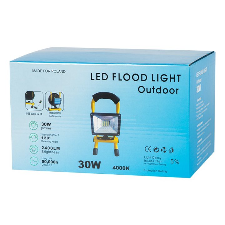 Lampa halogenowa LED SMD 30W przenośny