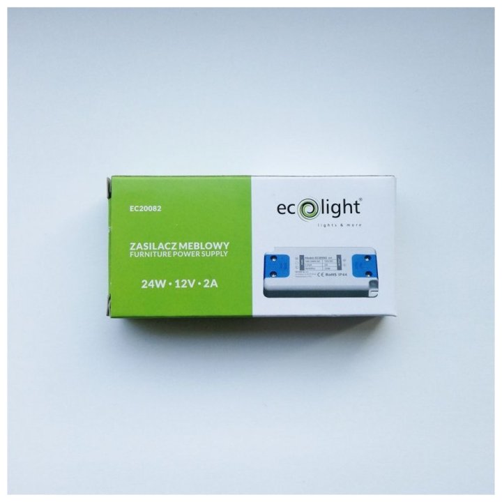 Zasilacz meblowy 24W 12V IP44 98x47x16