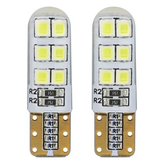 Żarówki LED STANDARD T10 W5W 12xSMD 2835 12V Silikon