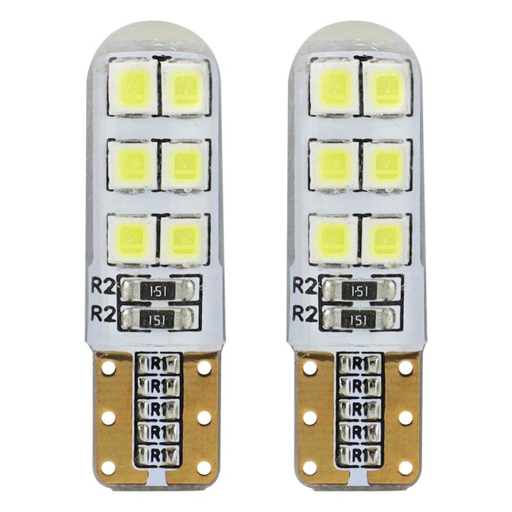 Żarówki LED STANDARD T10 W5W 12xSMD 2835 12V Silikon