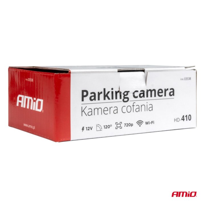 Bezprzewodowa kamera cofania WIFI HD-410 12V 720p AMIO-03538