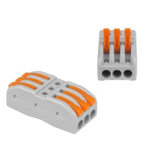 Złączka elektryczna automatyczna potrójna (kostka), 32A, 250V