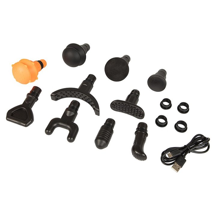 Pistolet do masażu masażer BLOW Wave 4000 + 10 końcówek + walizka