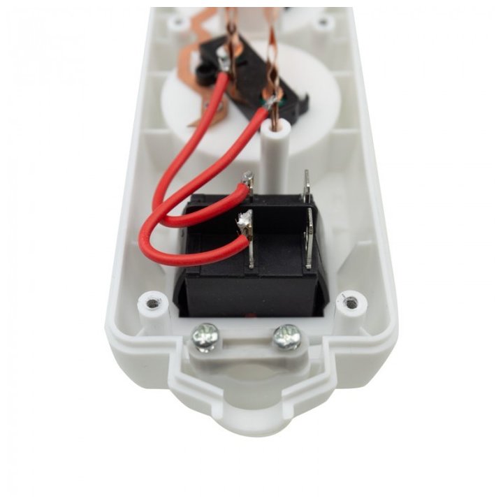 Listwa zasilająca 5 gniaz z/u z wyłącznikiem BIAŁA