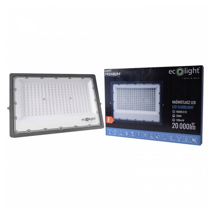 NAŚWIETLACZ PREMIUM 200W 20000lm 6500K IP65 NEW