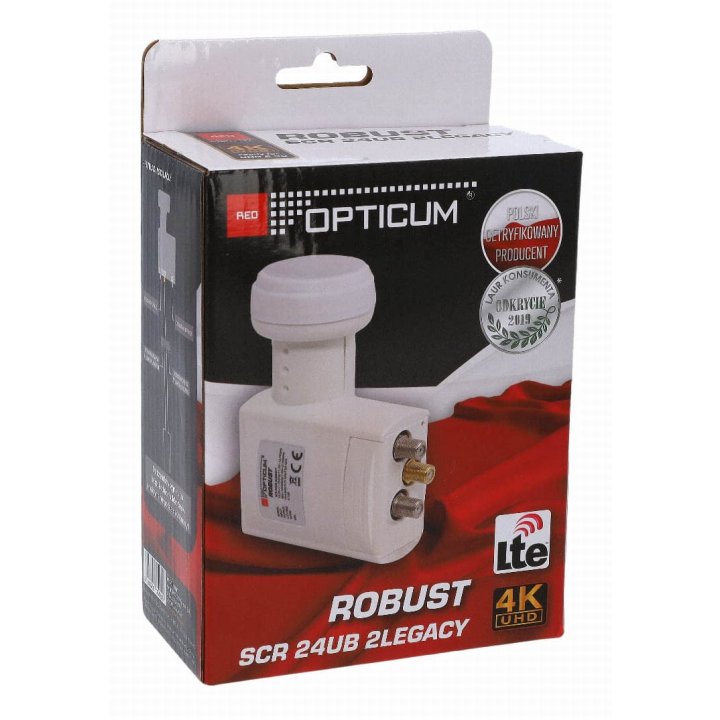 LNB Unicable Opticum Robust SCR 24UB + TWIN Legacy (26 odbiorników)