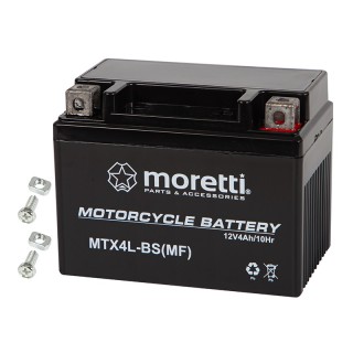 Akumulator motocyklowy 12V 4Ah MTX4L-BS MORETTI