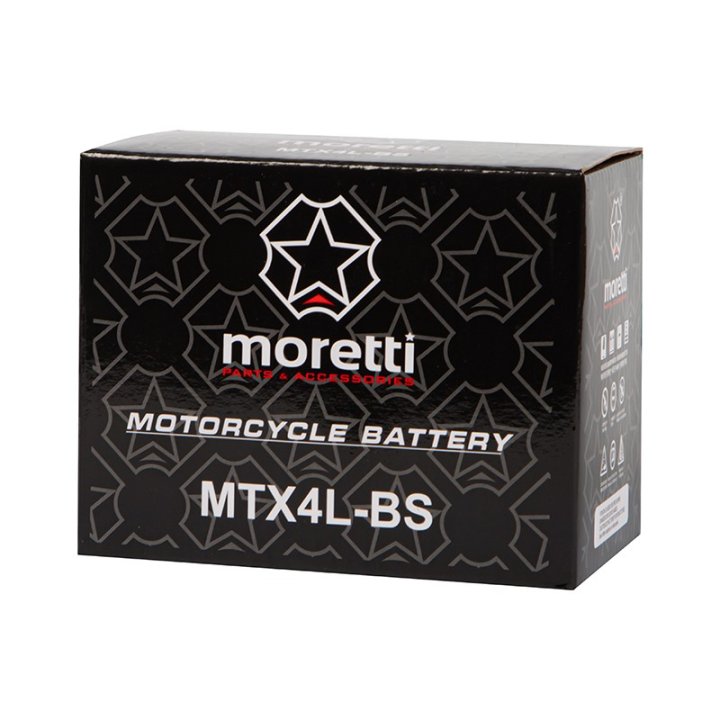 Akumulator motocyklowy 12V 4Ah MTX4L-BS MORETTI