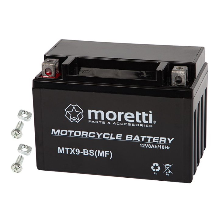 Akumulator motocyklowy 12V 8Ah MTX9-BS MORETTI