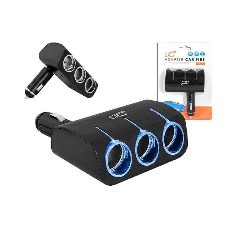 Adapter CAR FIRE LTC 3gn.LED 120W AS5 czarny
