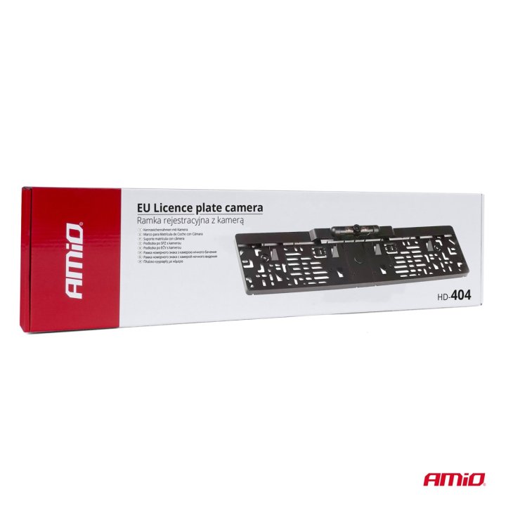 Kamera cofania parkowania HD-404 w ramce tablicy 720p 12v AMIO-03542