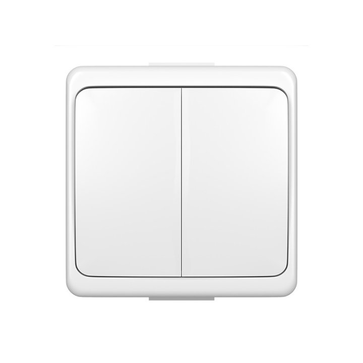 Łącznik podwójny n/t WNT-2S biały świecznikowy