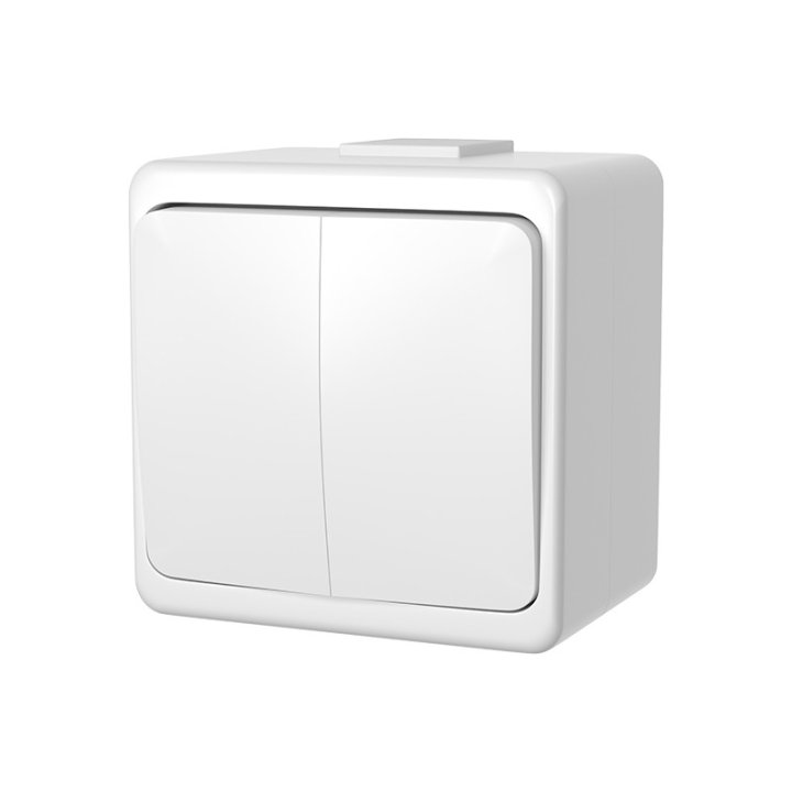 Łącznik podwójny n/t WNT-2S biały świecznikowy