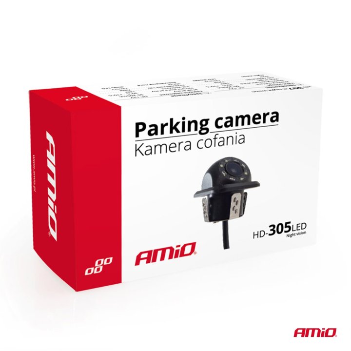 Kamera cofania parkowania HD-305 LED Night Vision AMIO-02165