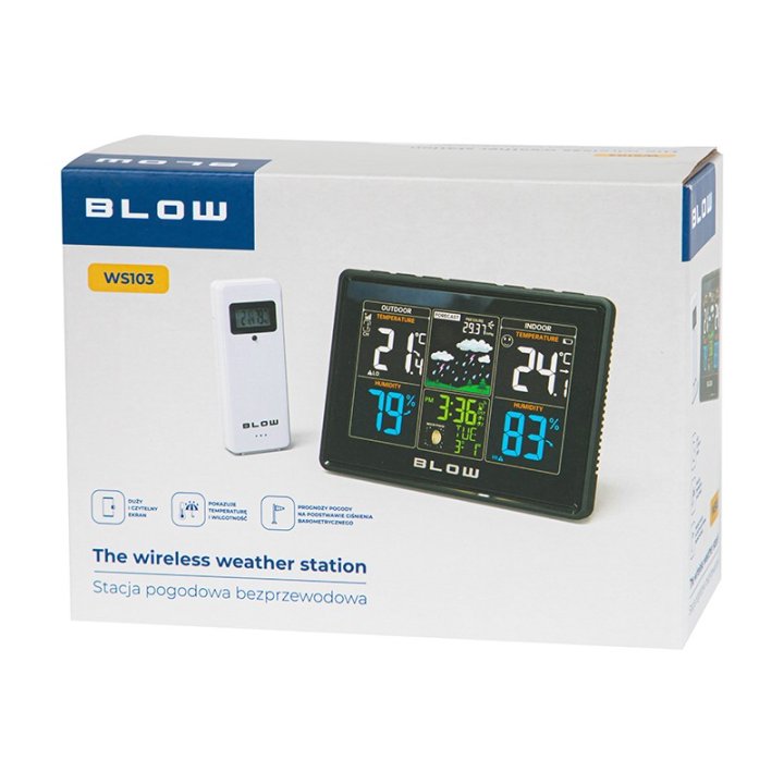 Stacja pogodowa bezprzewodowa BLOW WS103