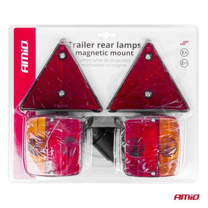 Zestaw świateł lamp do przyczepki na magens