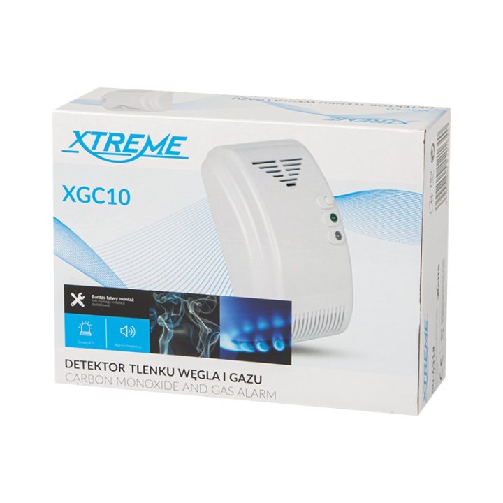 Detektor czujnik gazu i czadu XGC10 230V