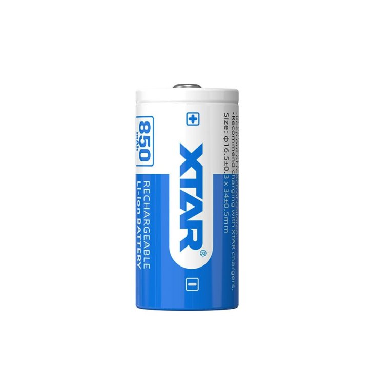 akumulator Xtar 16340 / R-CR123 3,7V Li-ion 850mAh z zabezpieczeniem