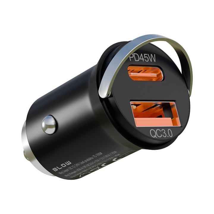 Ładowarka samochodowa gn.USB+USB-C G50D