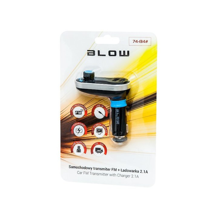 Transmiter FM BLOW 1,4" LCD 2xUSB 2,1A