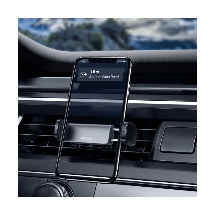 Baseus uchwyt samochodowy Steel Cannon czarny