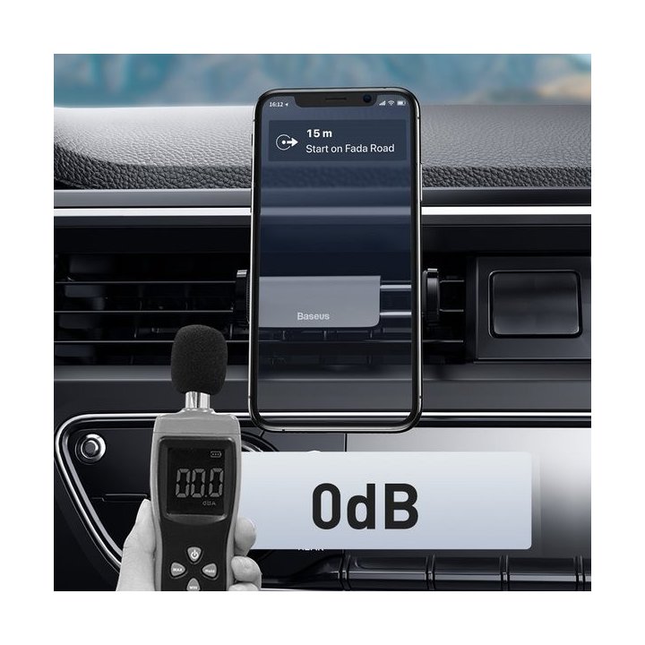 Baseus uchwyt samochodowy Steel Cannon czarny