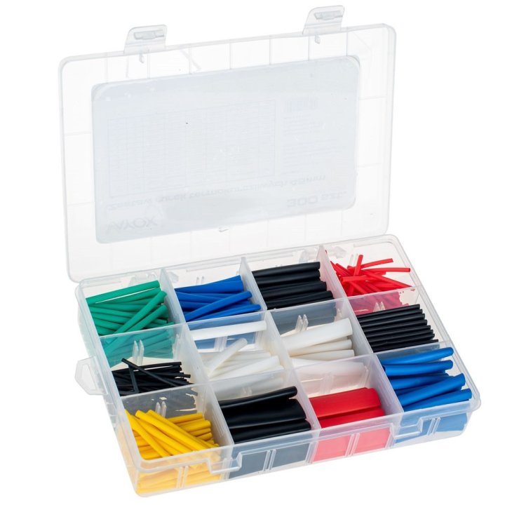 Rurki termokurczliwe 300 szt. 45mm 1-13mm VRC-45SET Vayox