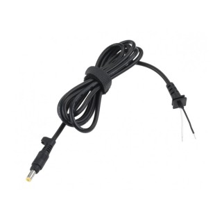 Wtyk 4,8/1,7 (18,5V/4,9A) sieciowy z kablem do montażu Quer