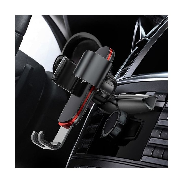 Baseus uchwyt samochodowy Metal Age grawitacyjny do gniazda CD czarny