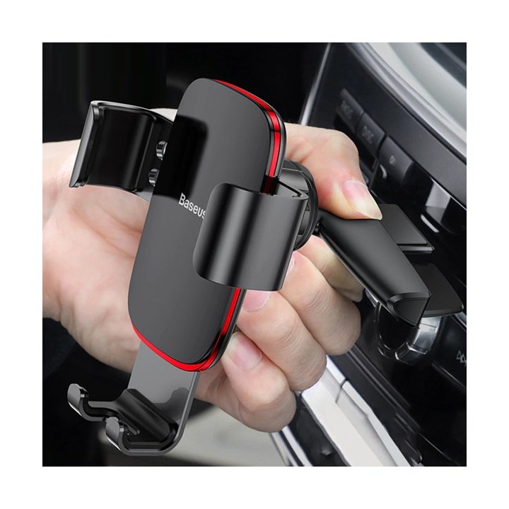 Baseus uchwyt samochodowy Metal Age grawitacyjny do gniazda CD czarny