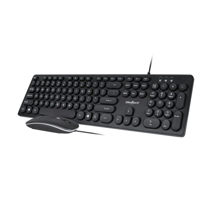 Zestaw klawiatura i mysz przewodowa Rebel WDS200